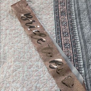 BRIDE TO BE SASH✨